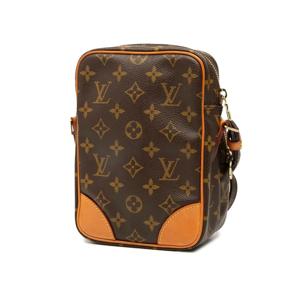 Louis Vuitton Bag Brown Crossbody Amazon Shoulder Leather Monogram Brown
